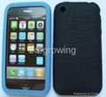 silicon skin protector case for Apple iphone 3g/3gs iphone 4、4s iphone 5 5S 5C 2