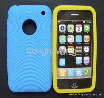 silicon skin protector case for Apple iphone 3g/3gs iphone 4、4s iphone 5 5S 5C 4