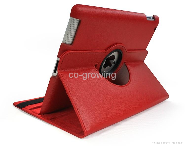 360 Degree Rotary Rotation Case Cover for ipad5 ipadair ipad 4 ipad 3 ipad 2 3