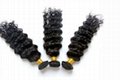 Brazilian Virgin Remy Hair Curly Wefts 18" 2