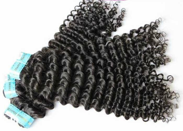Brazilian Virgin Remy Hair Curly Wefts 18" 5