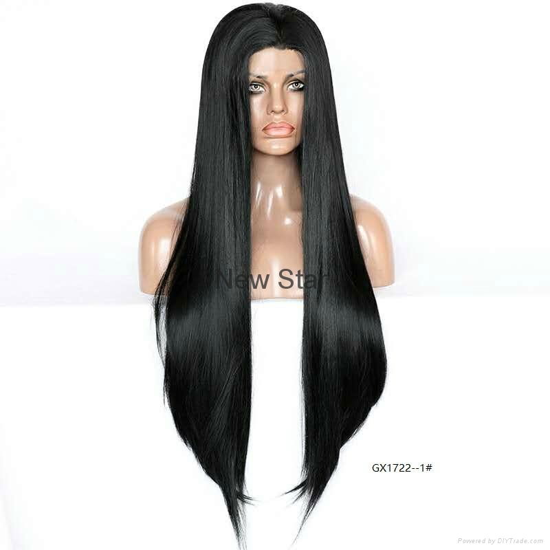 Synthetic frontal lace wigs 4