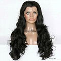 Synthetic frontal lace wigs