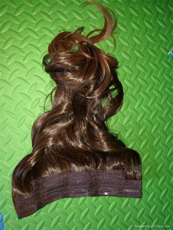 New Style clip on synthetic hair extension 5