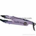 Control hair extension iron