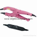 Control hair extension iron