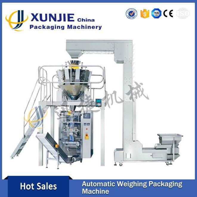 Weighing automatic packaging machine combinations
