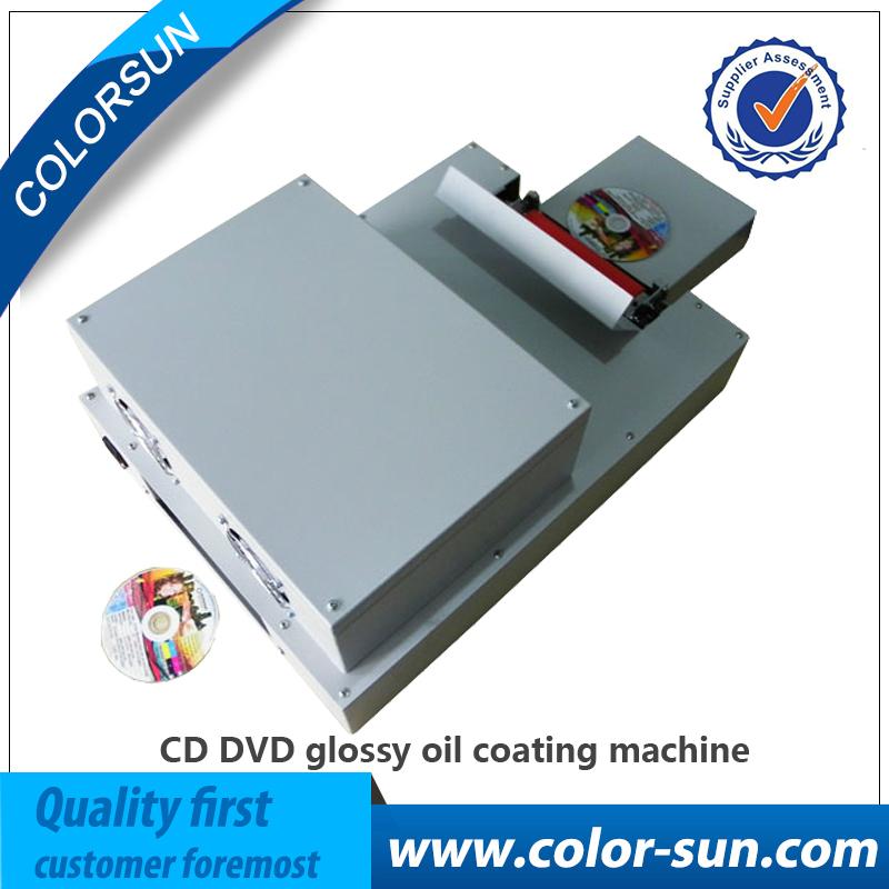 CD DVD glossy oil coating machine 