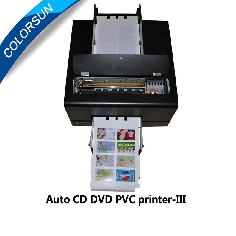 New whole sales automatic digital inkjet PVC card and cd disk printer 
