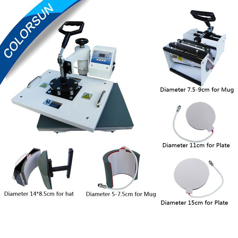 6 in 1 heat press machine