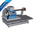 Pneumatic two worktable digital heat press machine for t-shirt