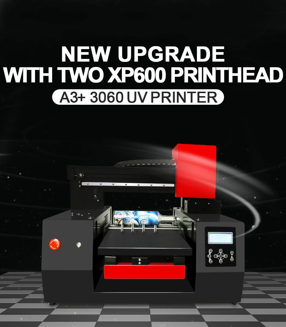  Automatic A3+ 3060 UV printer with double printheads 4