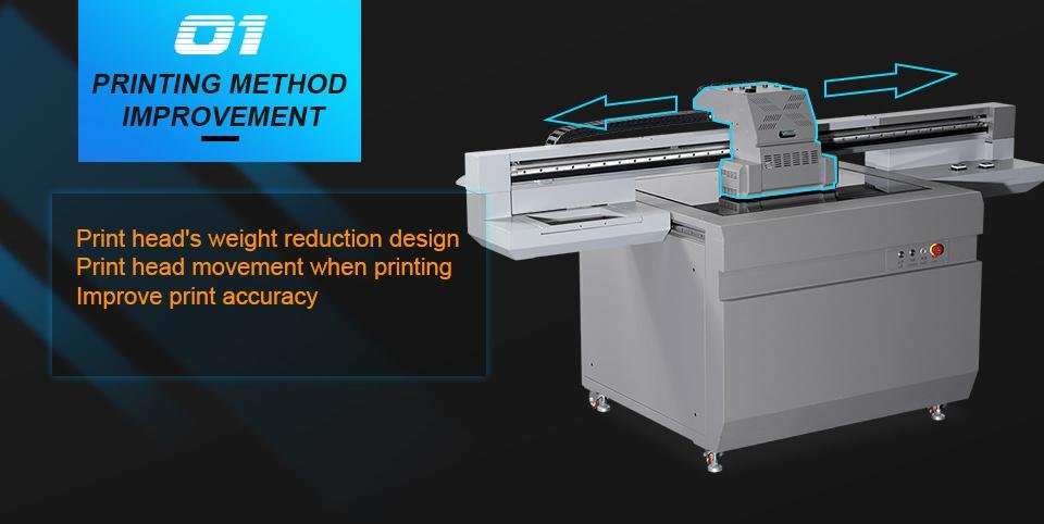 New upgrade Automatic 9060 size UV flatbed printer large format printer 3