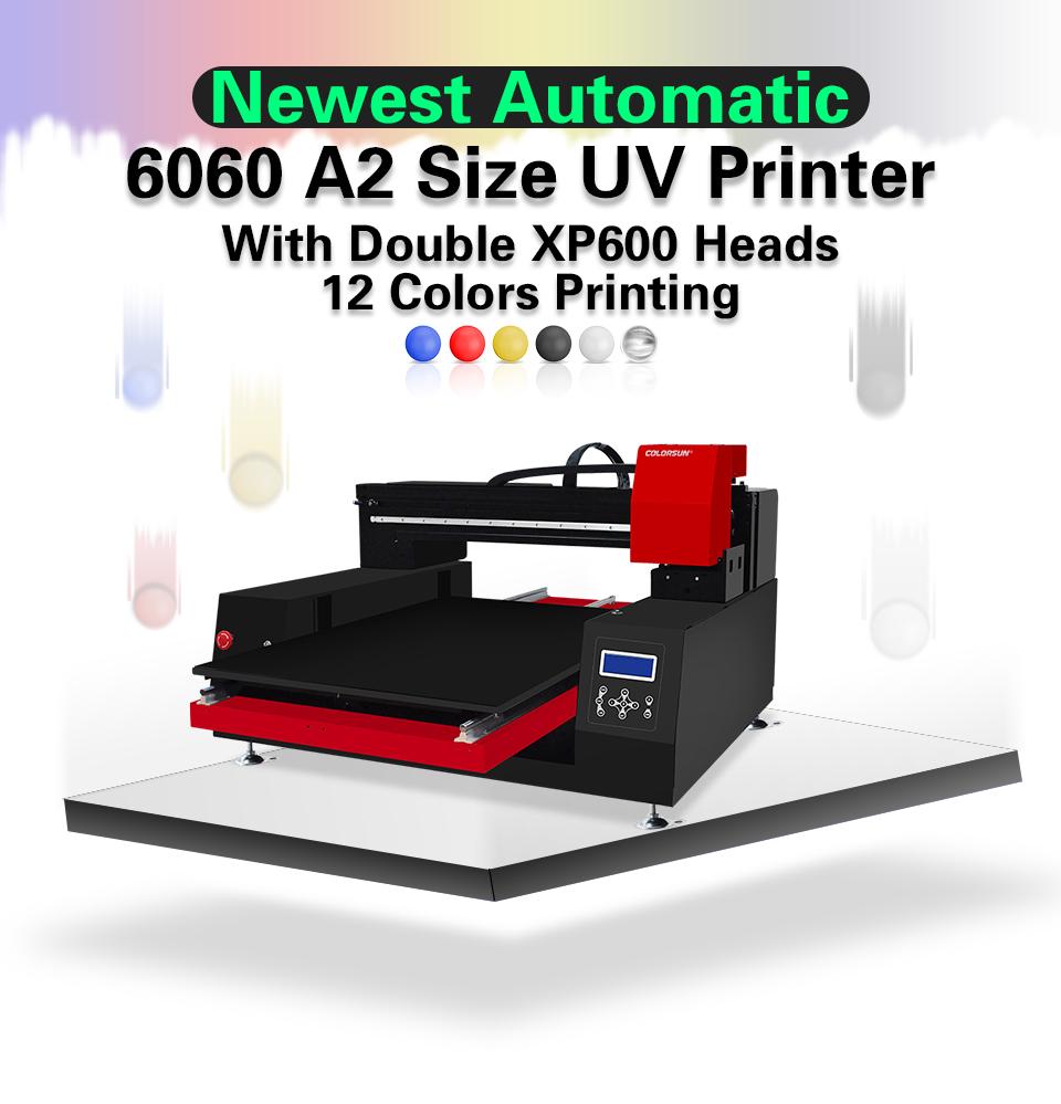 High speed Automatic 6060 UV Printer with computer 5