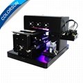 New upgraded A4 UV  Flatbed Printer with 6 color(Black)