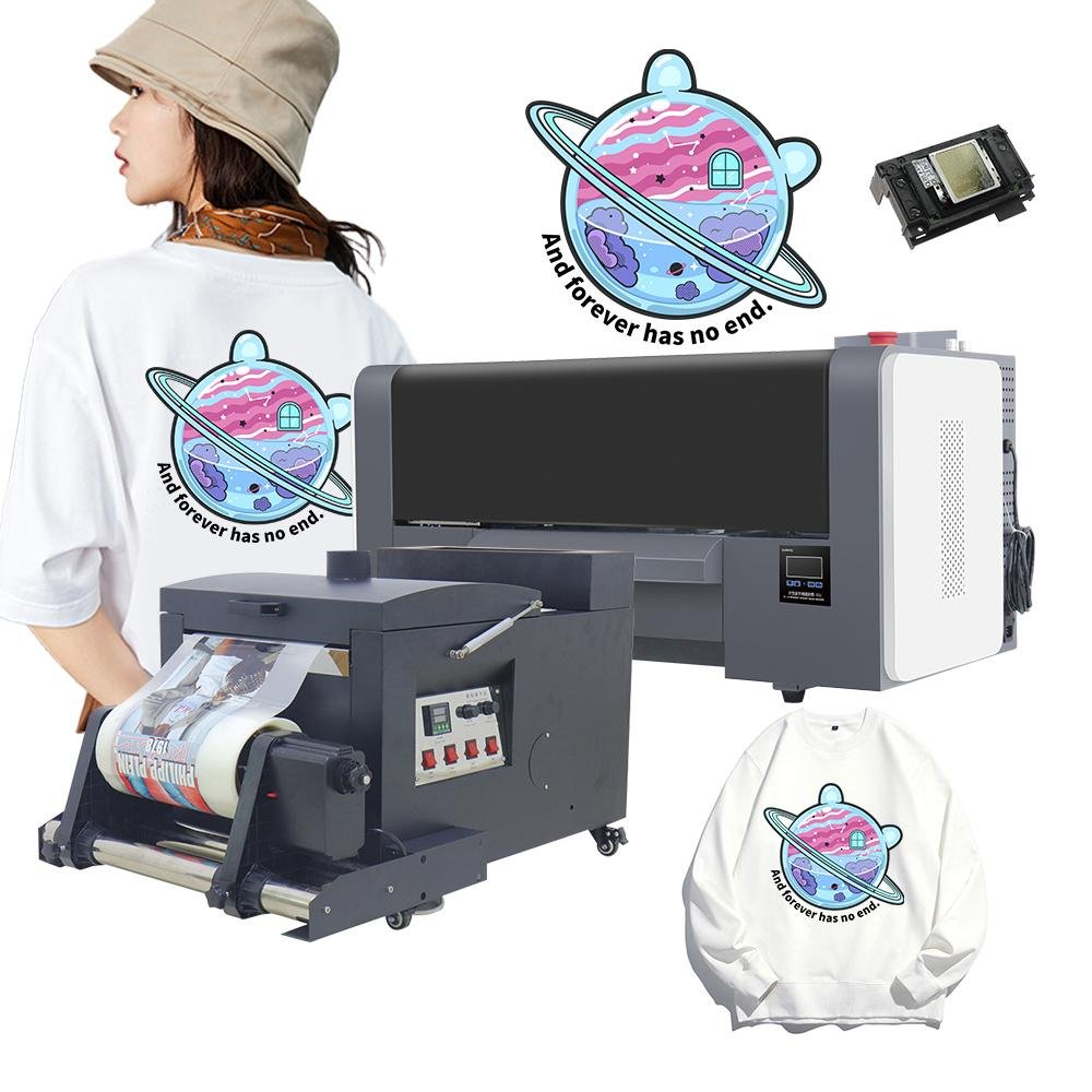 30cm Pet film DTF XP600 T shirt printer A3 size clothes roll DTF printer 1