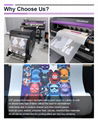 Clothes big PET film printer A2 size DTF printing machine support roller printer 7