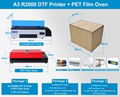 DX5 R2000 DTF printer +PET Film Oven   package price 1000ml package price 6