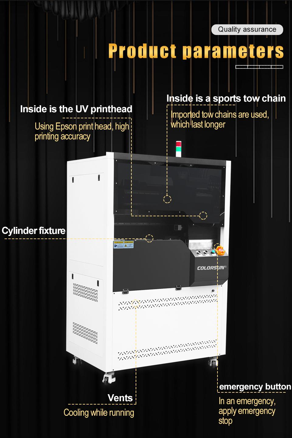 Automatic Super Speed round cylinder UV printer 4