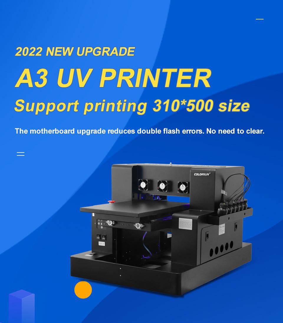 Automatic A3 size UV flatbed printer A2850 3