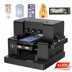 UV Flatbed Printer L805 A1630 Varnish Uv Dtf Machine Id Card Printer A4 Phone ca
