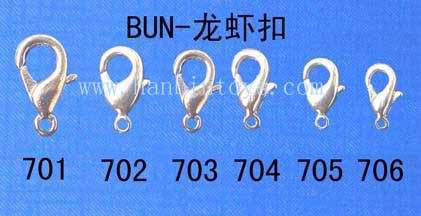 质优价廉各种尺寸铅锌合金铜龙虾扣挂勾挂扣C字扣D字扣羊眼钉