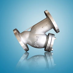 Y type strainer wcb flanged