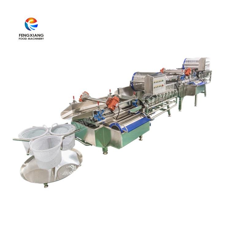 Double eddy current multi-effect vegetable cleaning production line 2