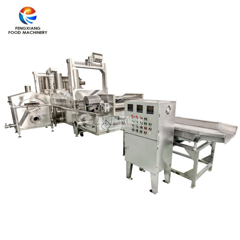 Industrial continuous frying production line