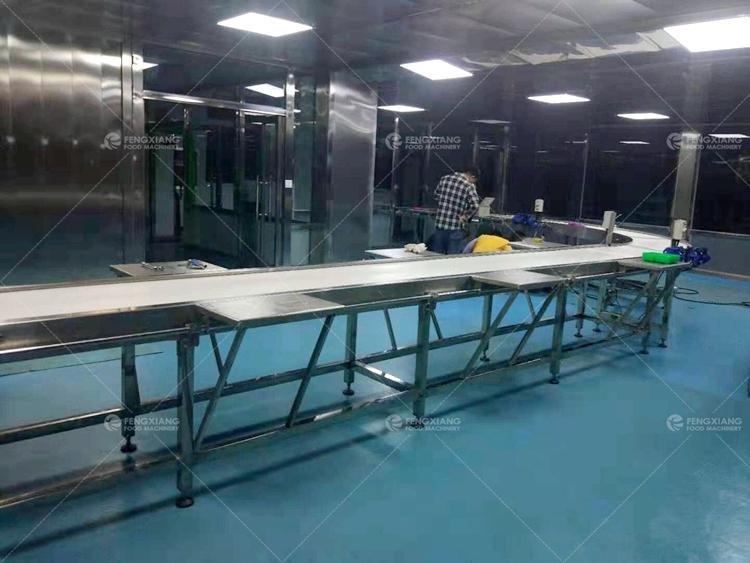 PVC Belt Food Grade Degree Customized Turning Conveyor for Production Line 3