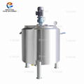 Stainless steel tank for liquid mixer