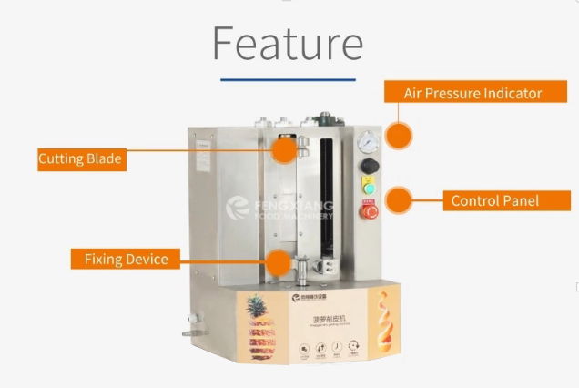台式小型瓜果削皮机 菠萝木瓜椰子削皮机 2