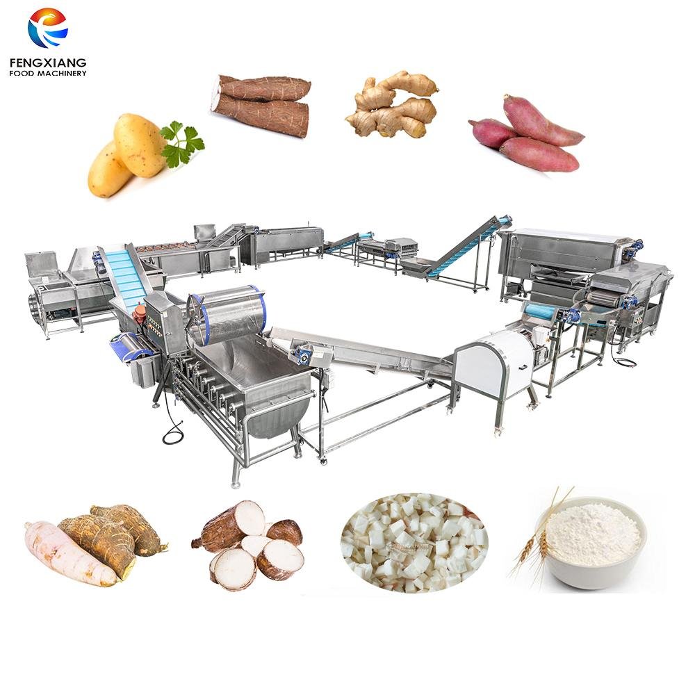 Automatic Cassava Flour Starch Processing Machine Cassava Production Line