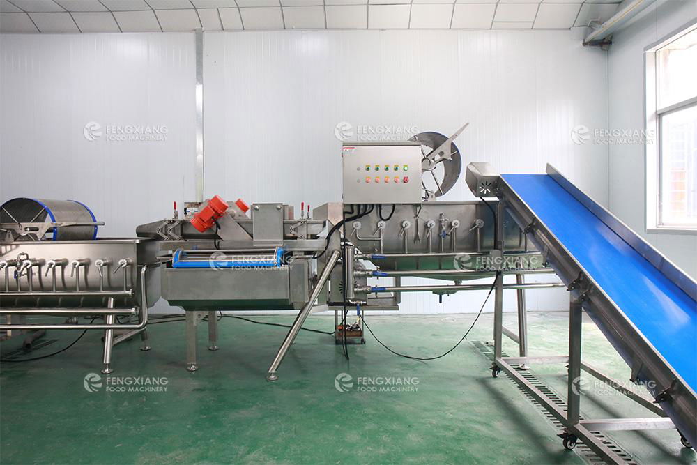  Vegetable Salad Processing Line Fruit And Vegetable Cutting Washing Machine 4
