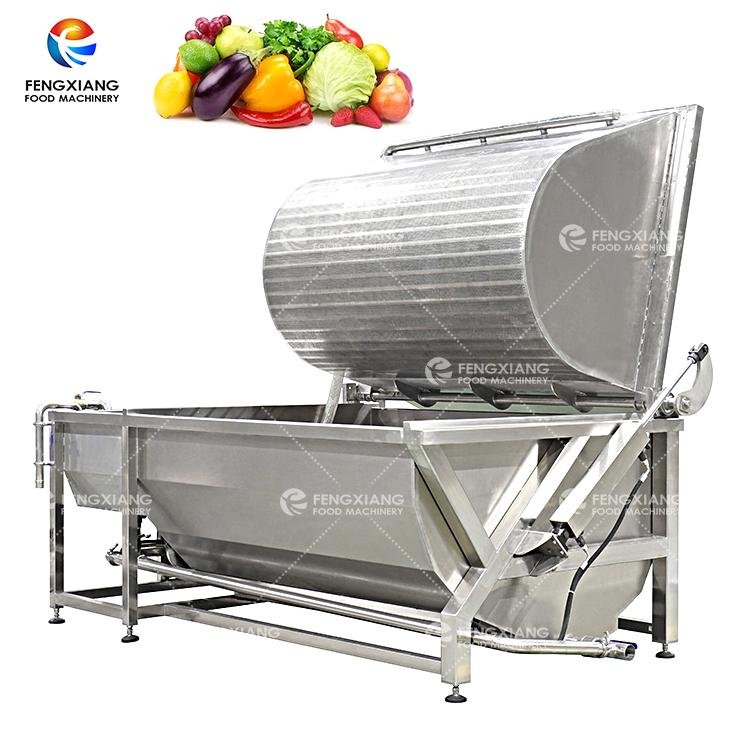 Automatic Flip Discharge Vegetable And Fruit Bubble Washing Cleaning Machine
