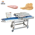 Chicken breast horizontal slicer fresh