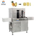 Automatic pineapple peeling, core