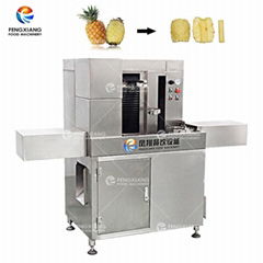 Automatic pineapple peeling, core cutting machine