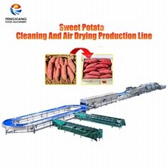 Sweet Potato Washing Cleaning Drying Processing Sorting Line