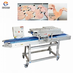 Chicken breast horizontal slicer fresh meat layering slicer