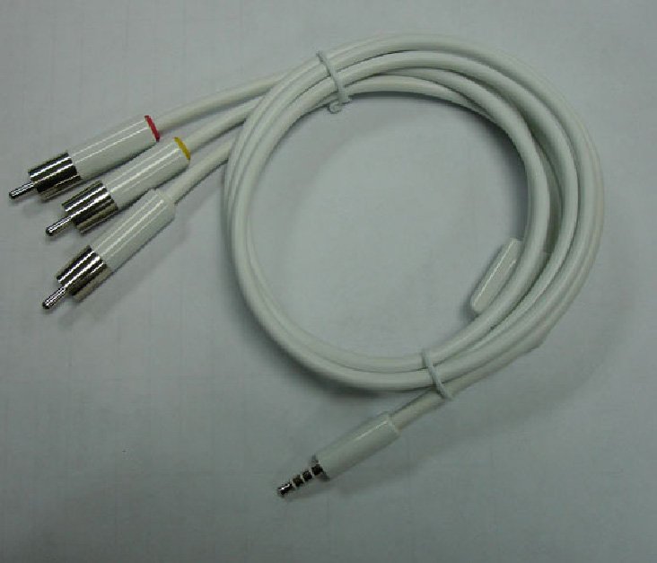 RCA AV Cables for iPod Video, PMP, HDD Player 1