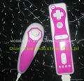 Dual 3D Silicon Case for Wii Remote and Nunchuk 4