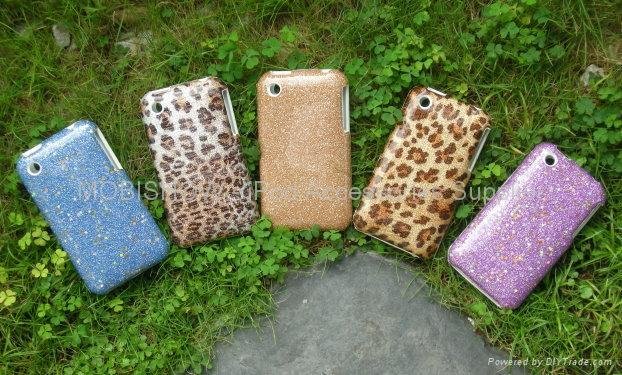 Fashion TPU Leather + ABS Case For iPhone 3G 1