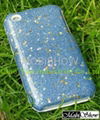 Re-stickable Artificial Leather (TPU) Cover for iPod, iPhone 3