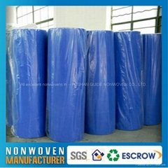 Spot Price 44gsm Roll SMS Nonwoven Fabric 170cm Width Deep Blue Color