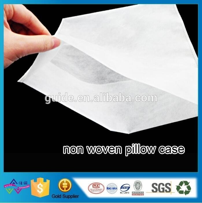 Home Disposable Non Woven Pillow Case Home Textile White Non Woven Pillow Cover