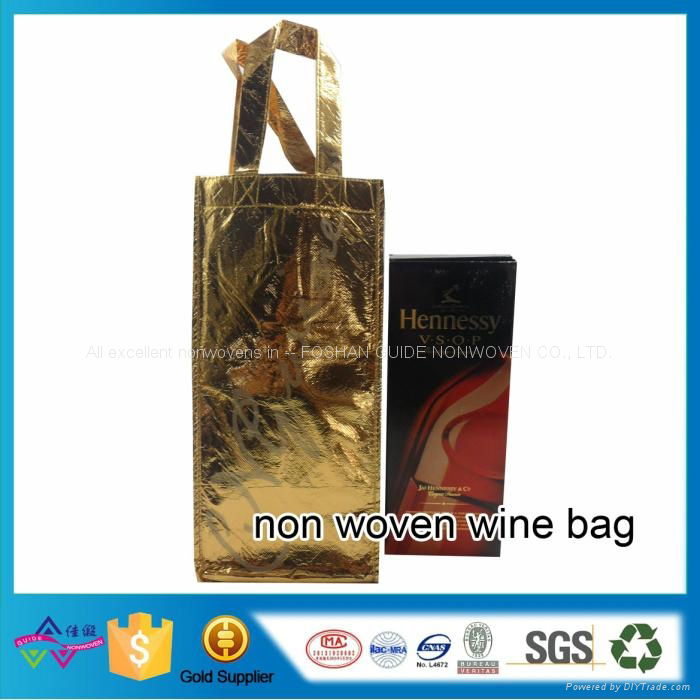 High Quality Non Woven Bottle Bag Promotion Bag Non-Woven Cloth Wine Bag