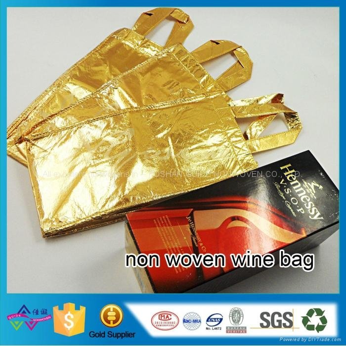 High Quality Non Woven Bottle Bag Promotion Bag Non-Woven Cloth Wine Bag 5