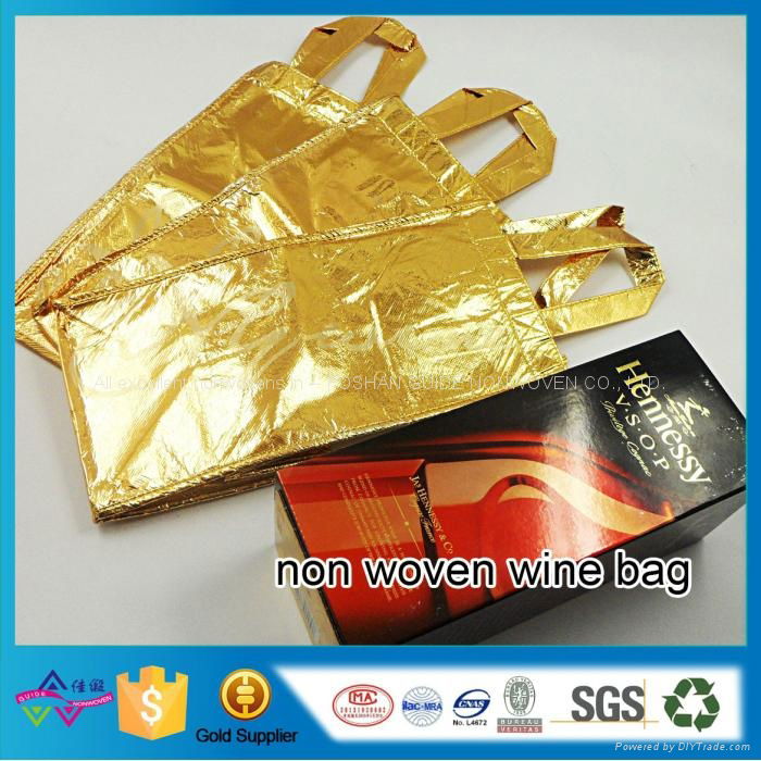 High Quality Non Woven Bottle Bag Promotion Bag Non-Woven Cloth Wine Bag