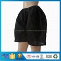 Eco-friendly Black Disposable Nonwoven Underwear Man Boxer Shorts